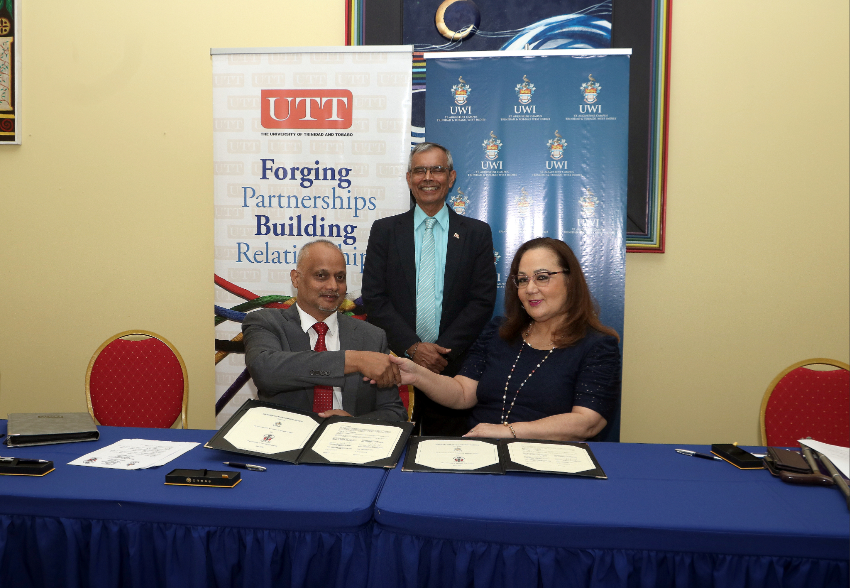 MTEST, UWI and UTT Sign Strategic MOUs